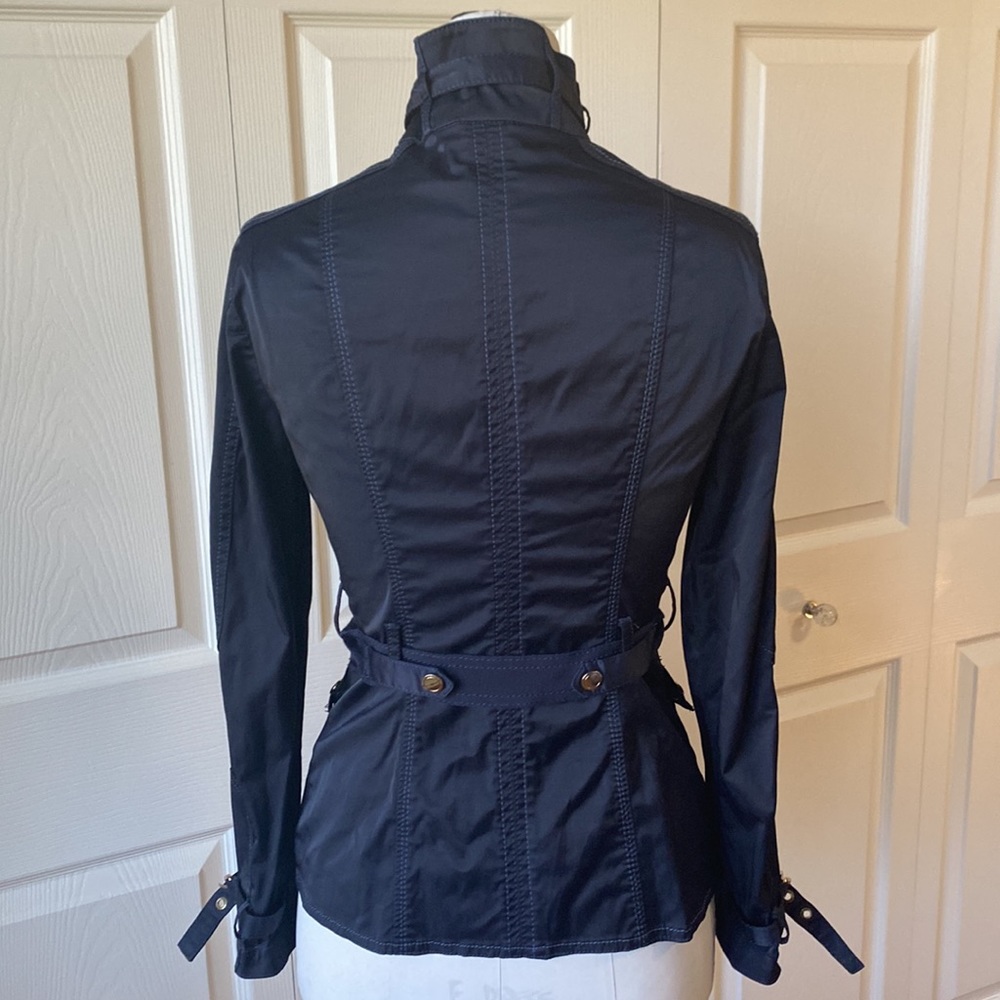 WHBM Navy Form Fitting Jacket: XXS - Picture 3 of 9